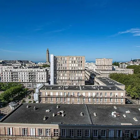 F2 Immeuble Perret Avec Vue A 180 ° Sur La - Parking Privatif - Hypercentre Appartamento Le Havre